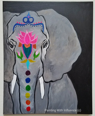 Indian Elephant - 16x20 inch